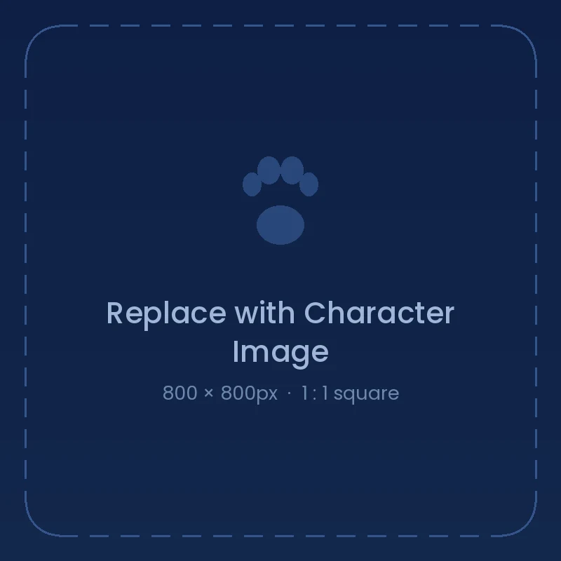 Placeholder portrait — replace with a character image